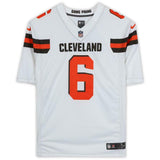 Baker Mayfield Cleveland Browns Autographed White Nike Limited Jersey
