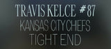 Travis Kelce Autographed & Framed Red Chiefs Jersey Auto Beckett COA