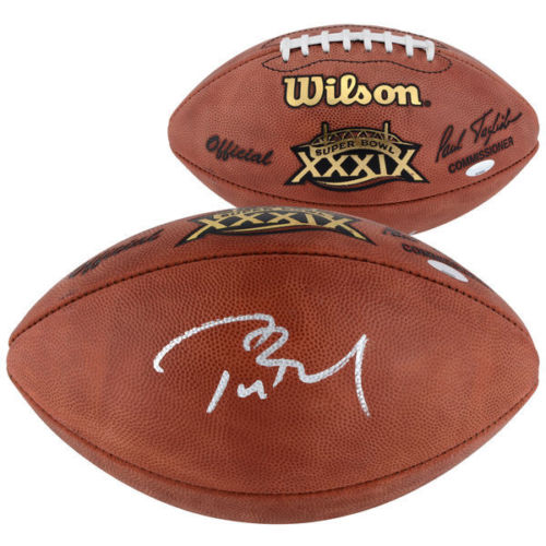 TOM BRADY Hand Signed Authentic Offical Super Bowl 39 Football TriStar