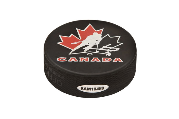 Sean Couturier Autographed Team Canada Hockey Puck