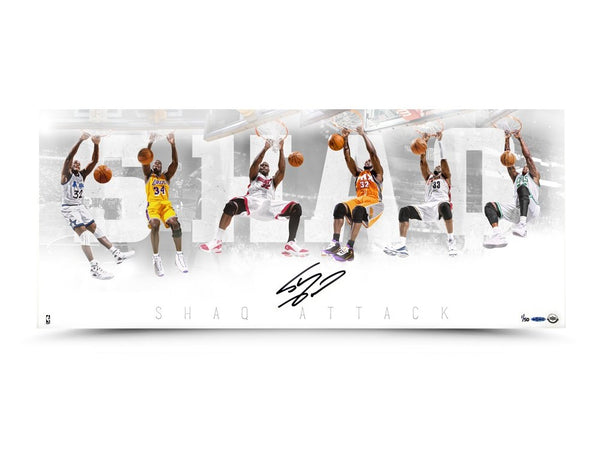 Shaquille O'Neal Autographed "Shaq Attack" 36 x 15 Photo