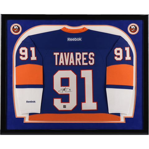 John Tavares New York Islanders Framed Autographed Blue Reebok Premier Jersey