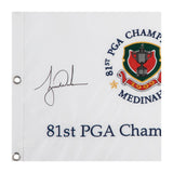 Tiger Woods Autographed 1999 PGA Championship Pin Flag