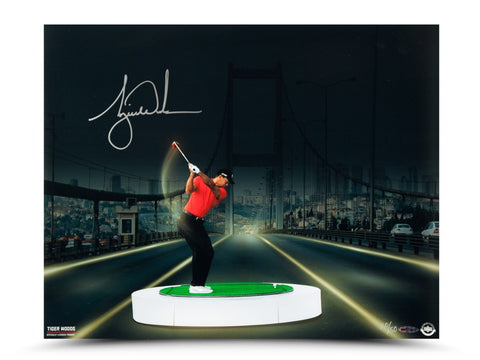Tiger Woods Autographed "The Bridge at Night" 16 x 20
