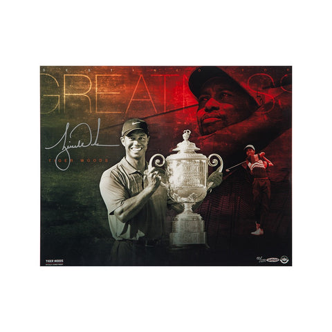 Tiger Woods Autographed "Destined For Greatness" 20 x 16