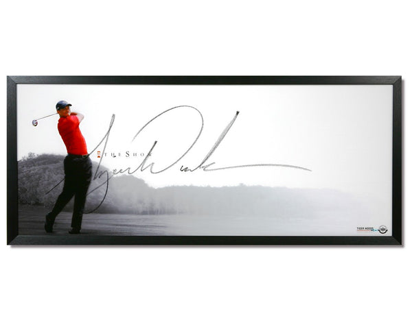 Tiger Woods Autographed "The Show" 46x20 Framed