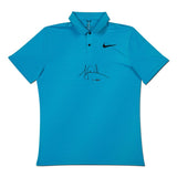 Tiger Woods Autographed Nike Blue Fury Polo