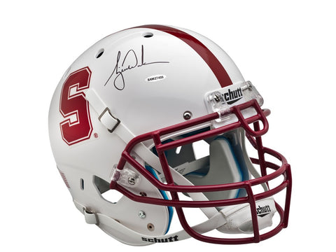 Tiger Woods Autographed White Stanford Authentic Helmet