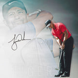 Tiger Woods and Serena Williams Autographed "Luminaries" 36 x 18