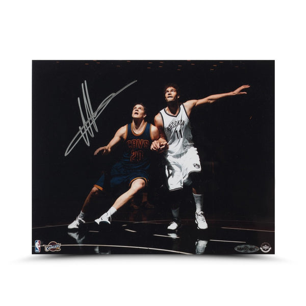 Timofey Mozgov Autographed Battle for Position Photo