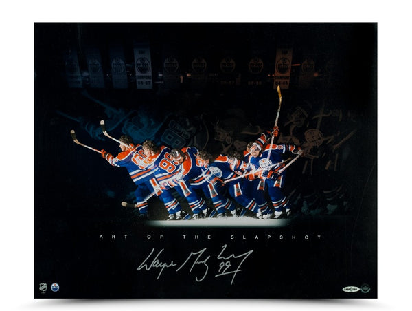 Wayne Gretzky Autographed Art of the Slapshot