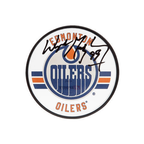 Wayne Gretzky Autographed Edmonton Oilers Acrylic Puck