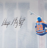 Wayne Gretzky Autographed "Great From Above" Acrylic Display